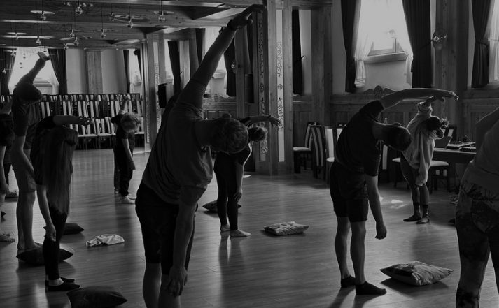 Workshop or class with audience